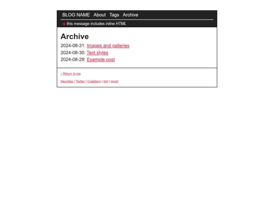 archive screenshot