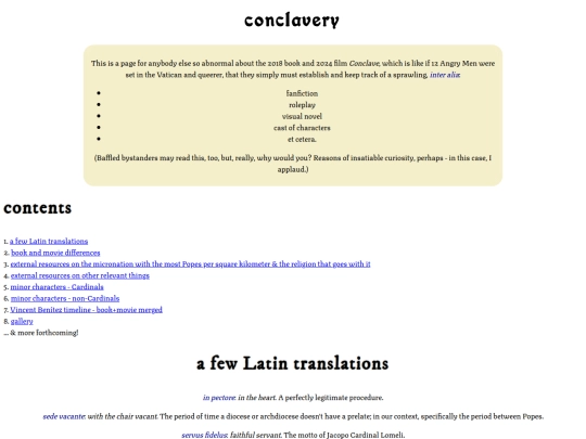 Conclavery/conclavery screenshot