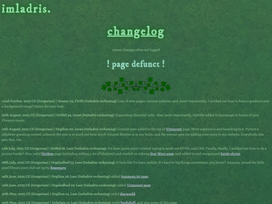 changelog screenshot
