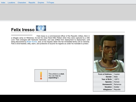 characterwiki/felix screenshot
