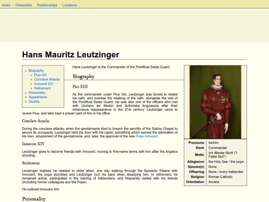 characterwiki/leutzinger screenshot