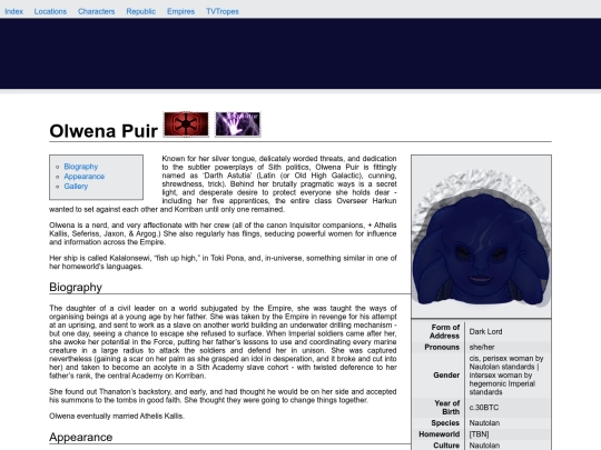 characterwiki/olwena screenshot