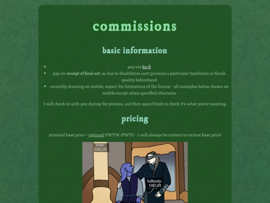 comms screenshot