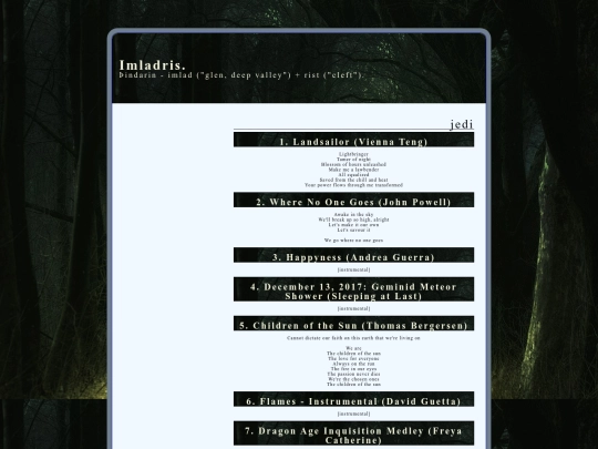 playlists/jedi screenshot