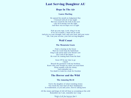 playlists/lastservingdaughter screenshot