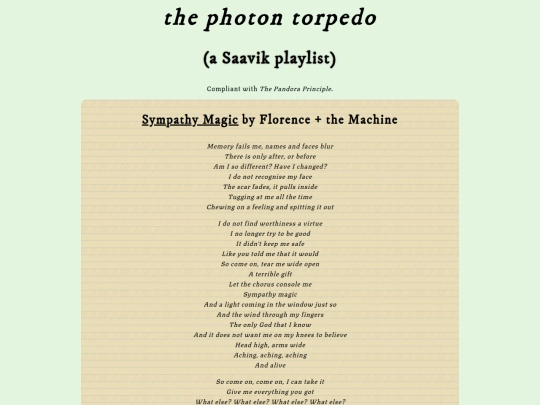 playlists/photontorpedo screenshot