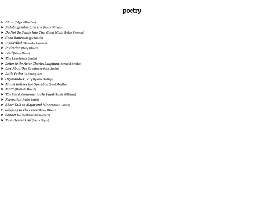 poetry screenshot
