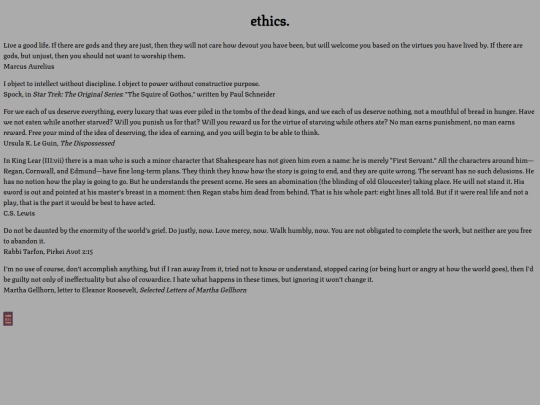 quotes/ethics screenshot