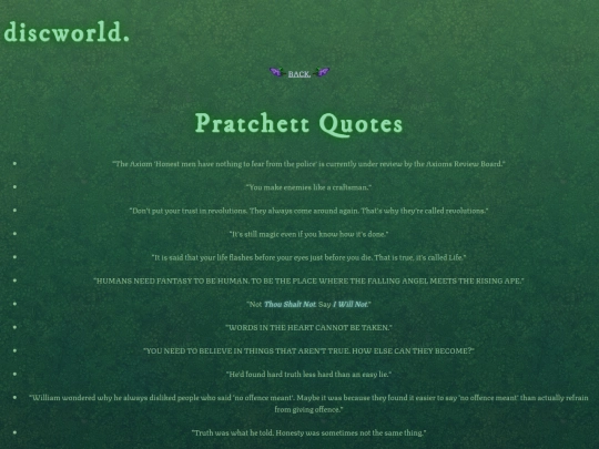 quotes/pratchett screenshot