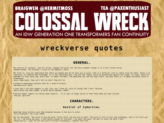 quotes/wreckverse screenshot