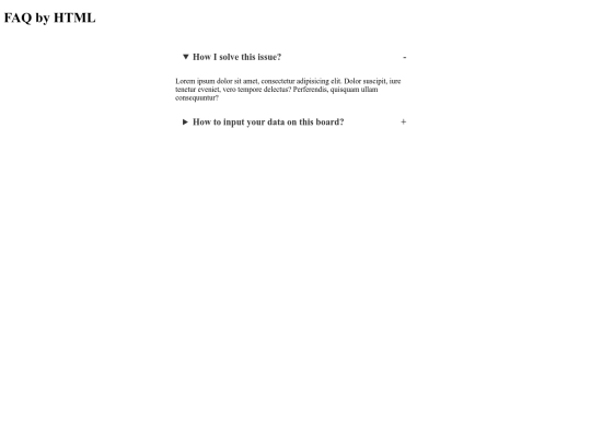 snippet storage/accordianhtml screenshot
