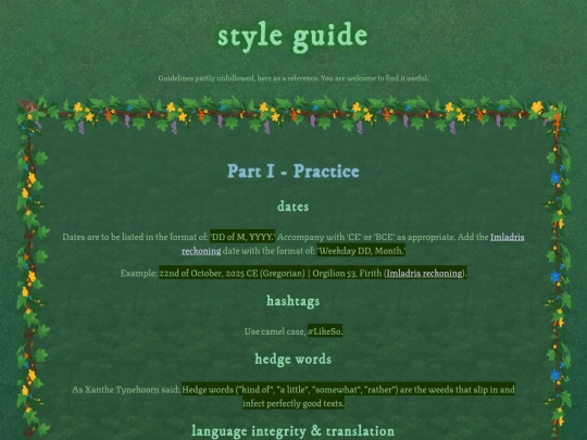 styleguide screenshot