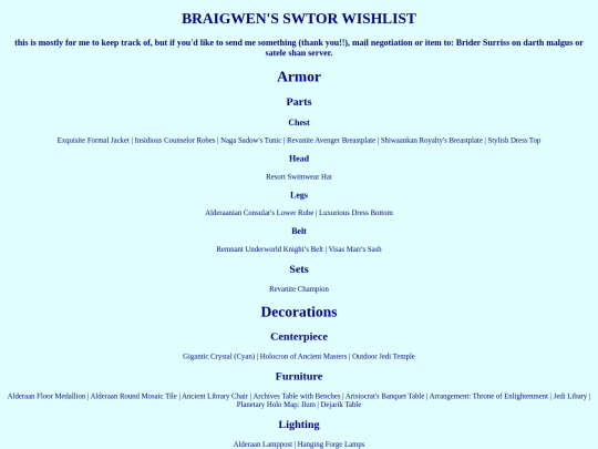 sw/swcodex/wishlist screenshot