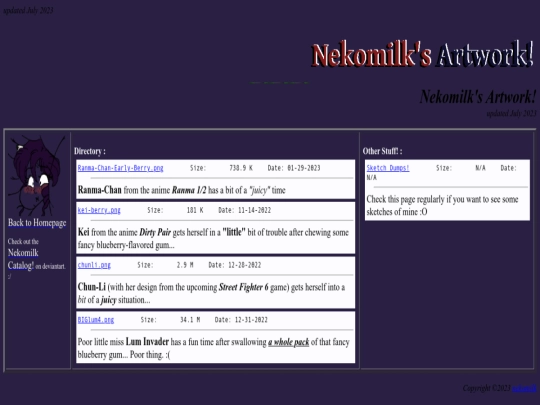 index screenshot