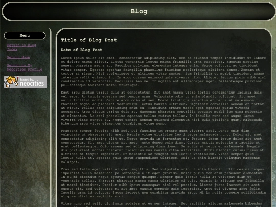 Blog/BlogTemplate screenshot