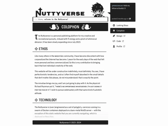 colophon screenshot