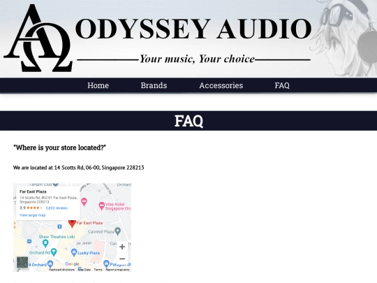 FAQ screenshot