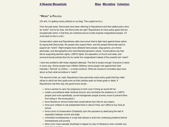 WeirdInPolitics screenshot