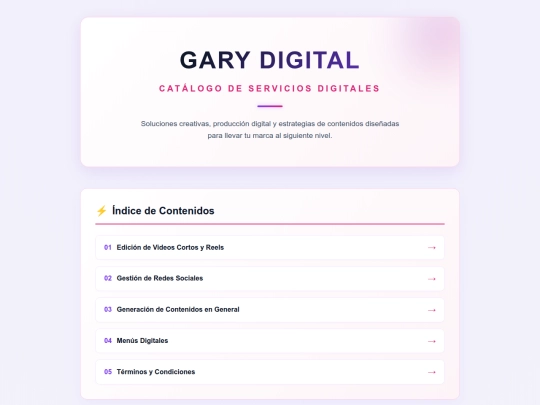 index screenshot