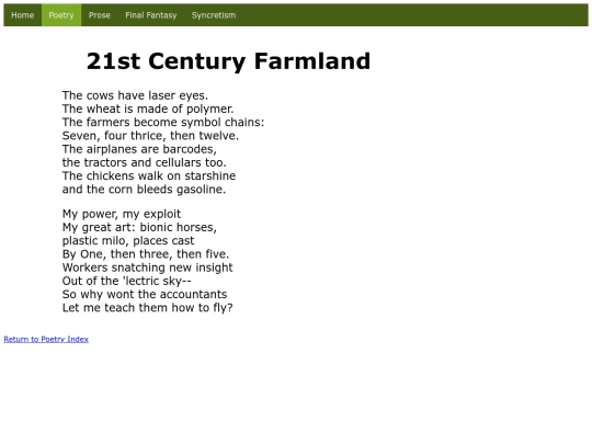 Poetry/21stCenturyFarmland screenshot