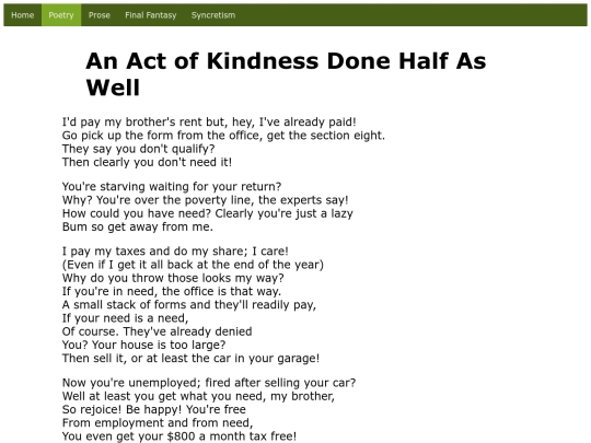 Poetry/AnActOfKindness screenshot