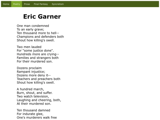 Poetry/EricGarner screenshot