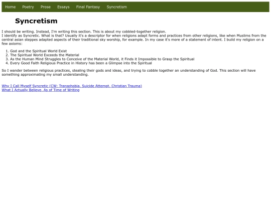 SyncretismIndex screenshot