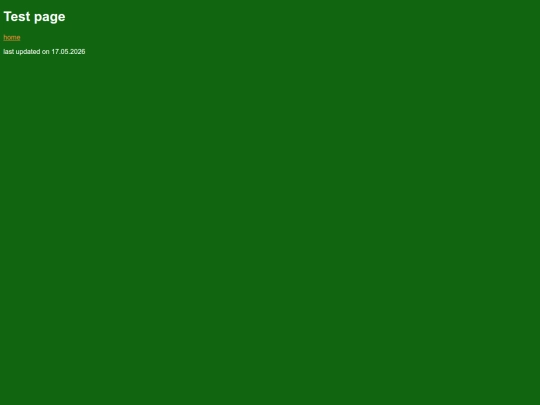 testingpage screenshot