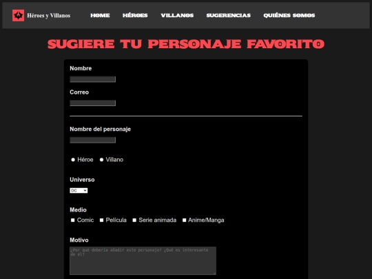 sugerencias screenshot
