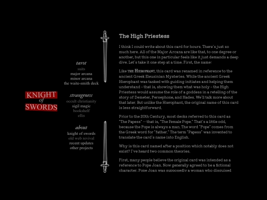 major/highpriestess screenshot