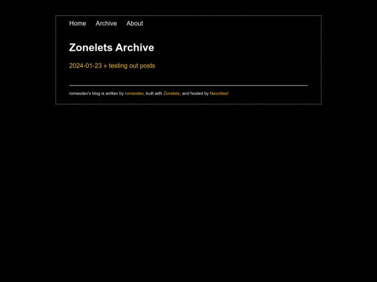 archive screenshot