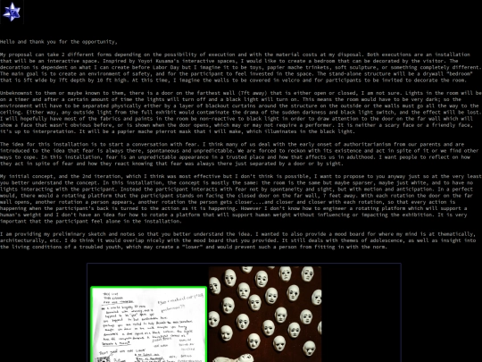 musings/installation screenshot