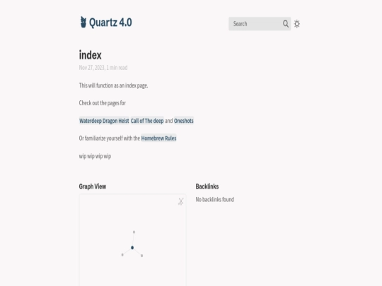 index screenshot