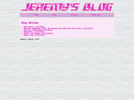 blog screenshot