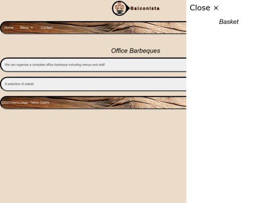 websites/OfficeBQMenu screenshot