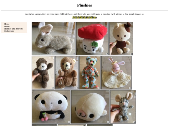 plushie-collection screenshot