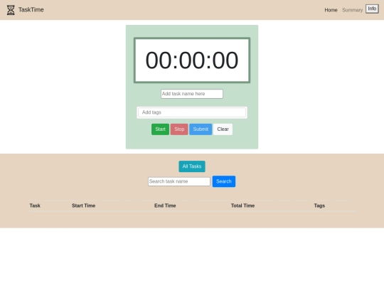 timetask/home screenshot