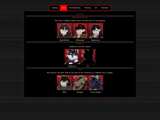 Guys/stories/gravesdecay/gd_characters screenshot