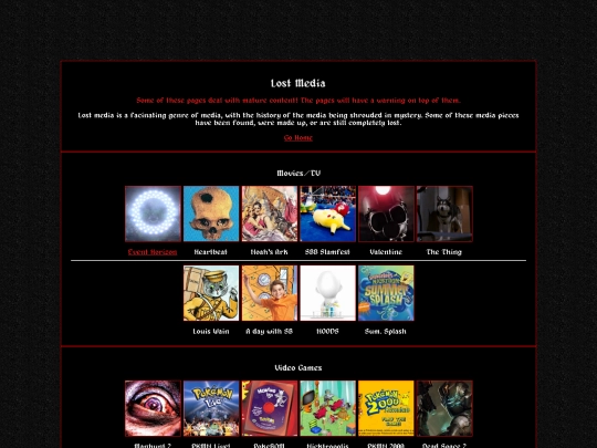lostmedia/lostmedia_landing_page screenshot