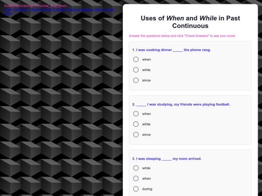 Proyecto IPag Ingles/Mini Examen/examen opcion multiple html screenshot