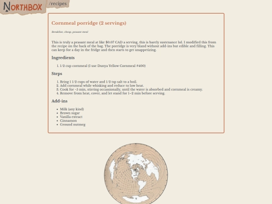 recipes/cornmeal-porridge screenshot