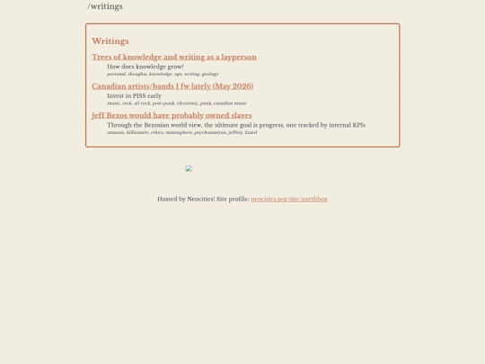 writings screenshot