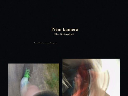 kamera/tarkennettu screenshot