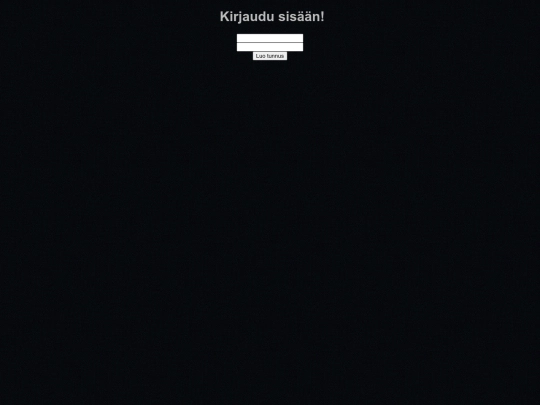 kirjautumissivu screenshot