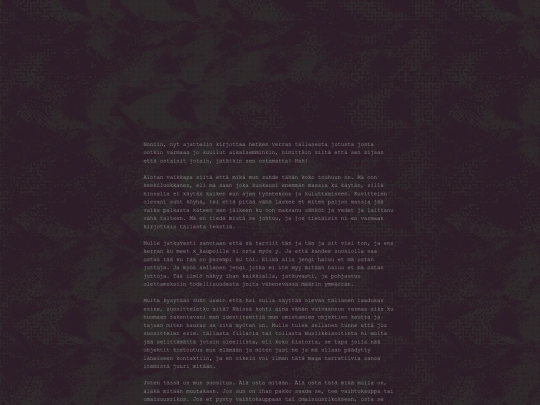 teksti/älä-osta-mitään screenshot