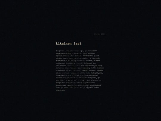 teksti/likainen-lasi screenshot