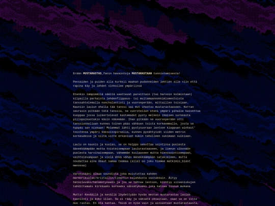 teksti/mustarastas screenshot