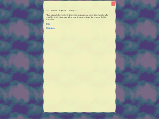 teksti/seikkailupeli screenshot