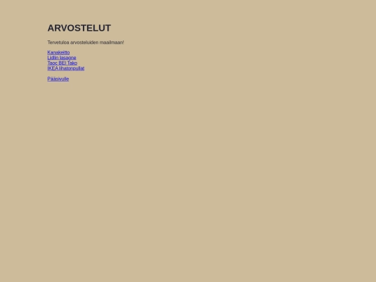 vieras/ruoka-arvostelu screenshot