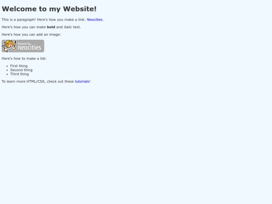 neocities screenshot